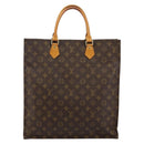 LOUIS VUITTON Monogram Sac Plat Hand Bag M51140 LV Auth 142639-13