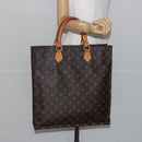LOUIS VUITTON Monogram Sac Plat Hand Bag M51140 LV Auth 142639-20