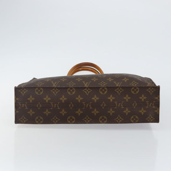LOUIS VUITTON Monogram Sac Plat Hand Bag M51140 LV Auth 142639