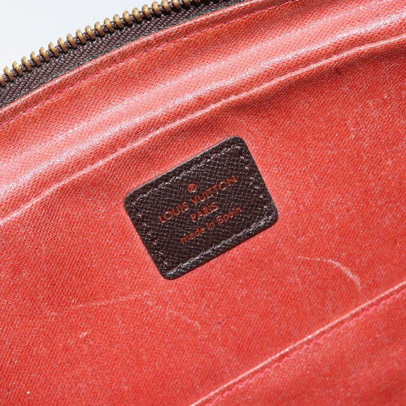 LOUIS VUITTON Damier Ebene Trousse Toilette25 Clutch Bag N47624 LV Auth 142642