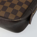 LOUIS VUITTON Damier Ebene Trousse Toilette25 Clutch Bag N47624 LV Auth 142642-8