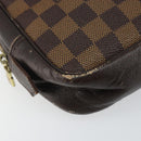 LOUIS VUITTON Damier Ebene Trousse Toilette25 Clutch Bag N47624 LV Auth 142642-9