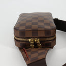 LOUIS VUITTON Damier Ebene Geronimos Shoulder Bag N51994 LV Auth 142643V-4