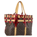 LOUIS VUITTON Monogram Ruby Sarina MM Tote Bag Red M95611 LV Auth 136007-1