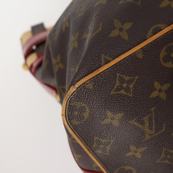 LOUIS VUITTON Monogram Ruby Sarina MM Tote Bag Red M95611 LV Auth 136007