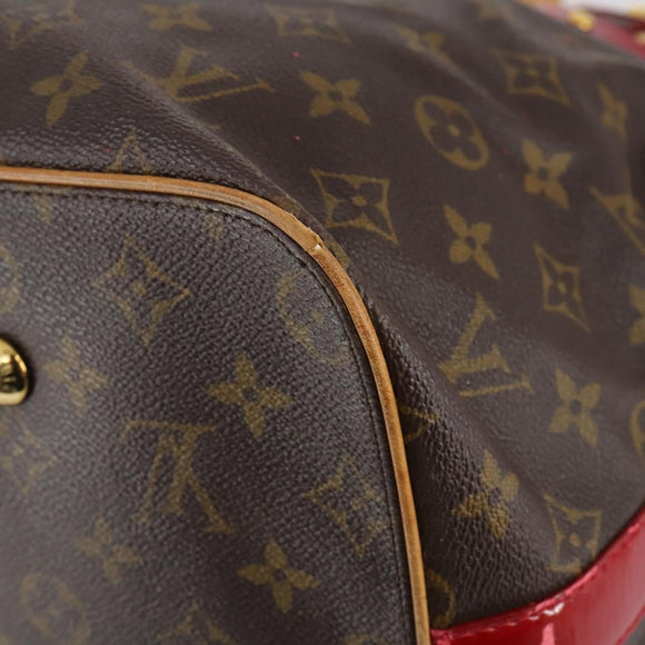 LOUIS VUITTON Monogram Ruby Sarina MM Tote Bag Red M95611 LV Auth 136007