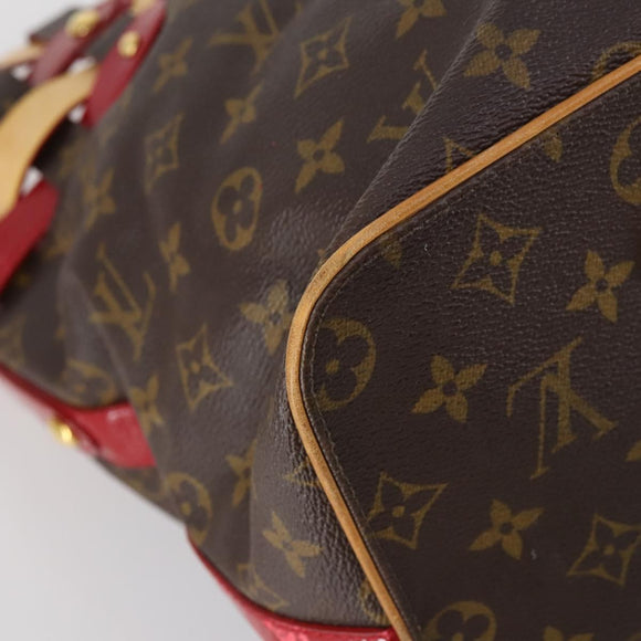 LOUIS VUITTON Monogram Ruby Sarina MM Tote Bag Red M95611 LV Auth 136007