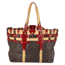 LOUIS VUITTON Monogram Ruby Sarina MM Tote Bag Red M95611 LV Auth 136007-2
