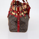 LOUIS VUITTON Monogram Ruby Sarina MM Tote Bag Red M95611 LV Auth 136007-4