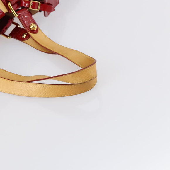 LOUIS VUITTON Monogram Ruby Sarina MM Tote Bag Red M95611 LV Auth 136007