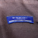 BURBERRY Nova Check Blue Label Shoulder Bag Nylon Gray Silver Auth 142647-14