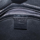 CELINE Macadam Canvas Shoulder Bag PVC Leather Black Gold Auth 142649-19