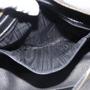 CELINE Macadam Canvas Shoulder Bag PVC Leather Black Gold Auth 142649-20