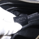 CELINE Macadam Canvas Shoulder Bag PVC Leather Black Gold Auth 142649-21