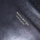 CELINE Horse Carriage Shoulder Bag Leather Black Gold Auth 142650-16