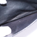 CELINE Horse Carriage Shoulder Bag Leather Black Gold Auth 142650-21