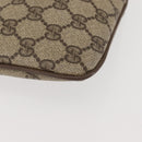 GUCCI GG Supreme Web Sherry Line Bag PVC Beige Gold 904 02 047 Auth 142652-14