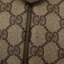 GUCCI GG Supreme Web Sherry Line Bag PVC Beige Gold 904 02 047 Auth 142652-9