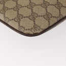 GUCCI GG Supreme Web Sherry Line Bag PVC Beige Gold 904 02 047 Auth 142653-13