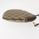 GUCCI GG Supreme Web Sherry Line Bag PVC Beige Gold 904 02 047 Auth 142653-4