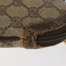 GUCCI GG Supreme Web Sherry Line Bag PVC Beige Gold 904 02 047 Auth 142653-5