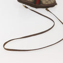 GUCCI GG Supreme Web Sherry Line Bag PVC Beige Gold 904 02 047 Auth 142653-8