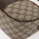 GUCCI GG Supreme Web Sherry Line Bag PVC Beige Gold 001.123.6177 Auth 142654-11