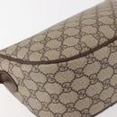 GUCCI GG Supreme Web Sherry Line Bag PVC Beige Gold 001.123.6177 Auth 142654-12