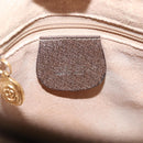 GUCCI GG Supreme Web Sherry Line Bag PVC Beige Gold 001.123.6177 Auth 142654-16