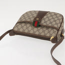 GUCCI GG Supreme Web Sherry Line Bag PVC Beige Gold 001.123.6177 Auth 142654-6