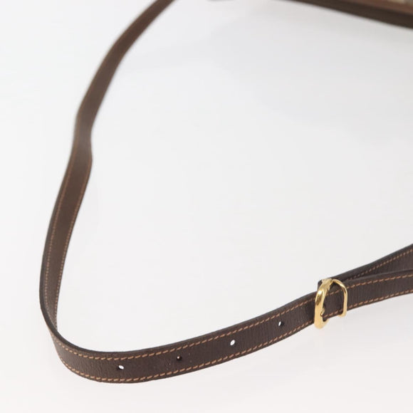 GUCCI GG Supreme Web Sherry Line Bag PVC Beige Gold 001.123.6177 Auth 142654