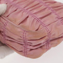 PRADA Shoulder Bag Nylon Pink Silver Auth 142659-16