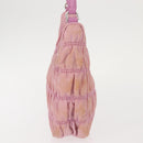 PRADA Shoulder Bag Nylon Pink Silver Auth 142659-4