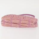 PRADA Shoulder Bag Nylon Pink Silver Auth 142659-5