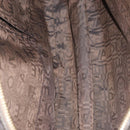 Salvatore Ferragamo Tote Bag Leather Silver Auth 142662-17