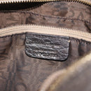 Salvatore Ferragamo Tote Bag Leather Silver Auth 142662-21