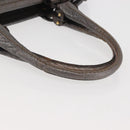 Salvatore Ferragamo Tote Bag Leather Silver Auth 142662-7