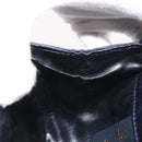 Salvatore Ferragamo Gancini Hand Bag Satin 2way Navy Gold Auth 142663-22