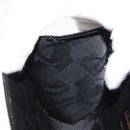 Salvatore Ferragamo Chain Gancini Shoulder Bag Enamel Black Gold Auth 142666-19