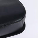 Salvatore Ferragamo Gancini Hand Bag Leather Navy Gold Auth 142667-14