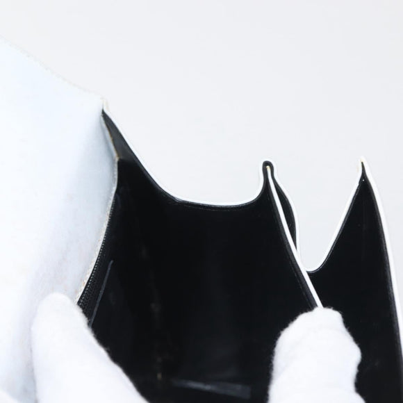 Salvatore Ferragamo Gancini Hand Bag Leather 2way White Gold Auth 142669