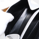 Salvatore Ferragamo Gancini Hand Bag Leather 2way White Gold Auth 142669-23