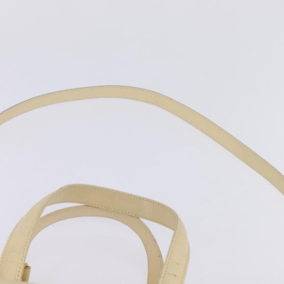 FENDI Hand Bag Patent leather 2way Yellow gold Auth 142671