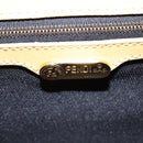FENDI Hand Bag Patent leather 2way Yellow gold Auth 142671-19