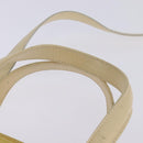 FENDI Hand Bag Patent leather 2way Yellow gold Auth 142671-8