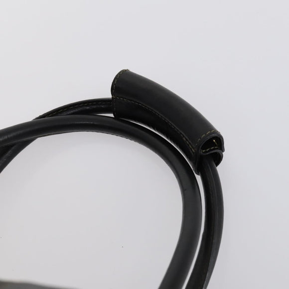 FENDI Zucca Canvas Boston Bag PVC Black Brown gold Auth 142675