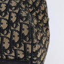 Christian Dior Trotter Canvas Boston Bag Navy Silver Auth 142677-16