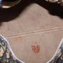 Christian Dior Trotter Canvas Boston Bag Navy Silver Auth 142677-9