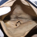 Christian Dior Trotter Canvas Boston Bag Navy Silver Auth 142677-10