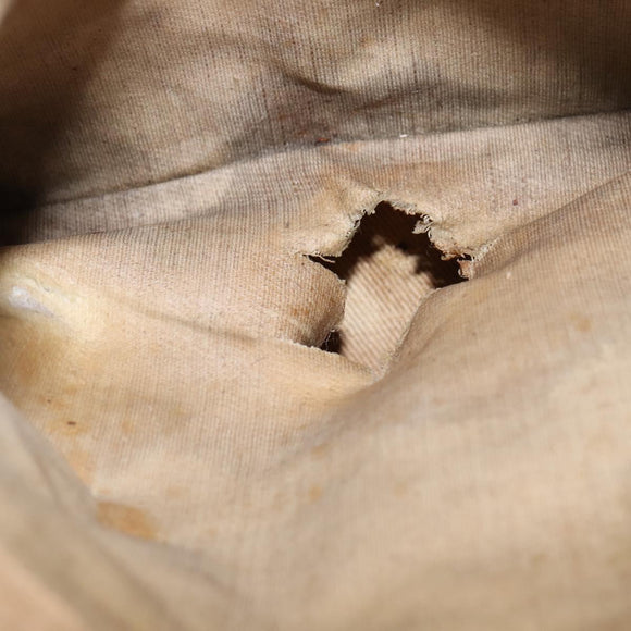 Christian Dior Trotter Canvas Boston Bag Navy Silver Auth 142677